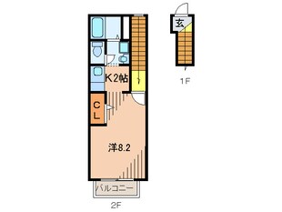 ドミ－ル・エモアの物件間取画像